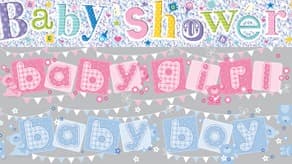 (image for) Baby Girl and Baby Boy Banners