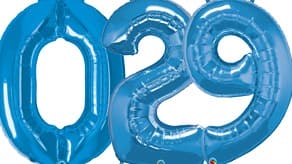 (image for) Sapphire Blue Number Balloons