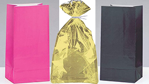(image for) Solid Colour Cello & Paper Bags
