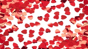 (image for) Heart Shaped Metallic Confetti