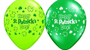 (image for) St Patrick's Day Latex Balloons