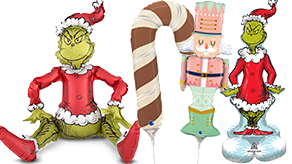 (image for) Christmas AirLoonz, Air Fill, Candy Swirl & Decorator Foils