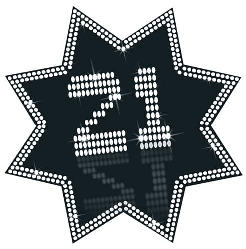 (image for) 21 Black And White Star Cutout