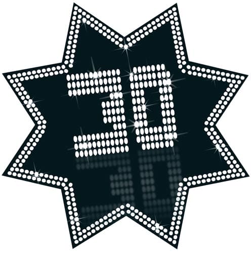 (image for) 30 Black And White Star Cutout