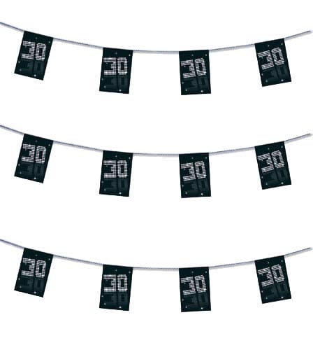 (image for) Black & White Age 30 Bunting