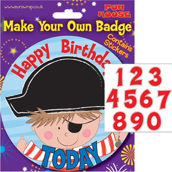 (image for) DIY Birthday Pirate Jumbo Badge