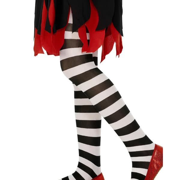 White And Black Tights