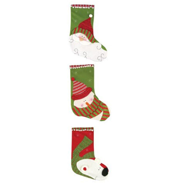 (image for) Assorted Design Luxury Christmas Stockings x1
