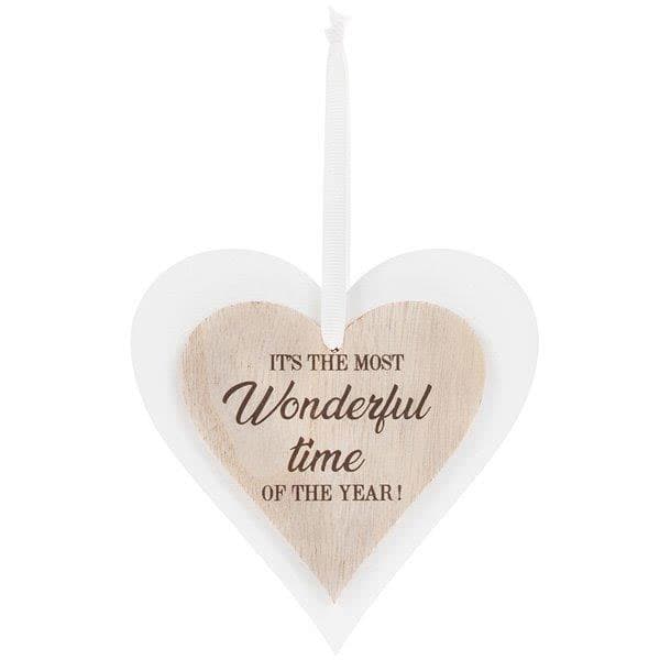 (image for) Its The Most Wonderful Time Heart Plaques