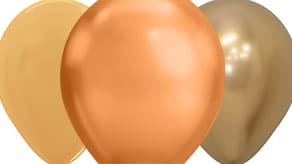 (image for) Copper & Gold Solid Latex Balloons