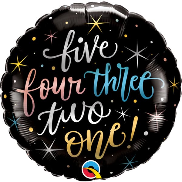 18" Five Four Three Two One Foil Balloons