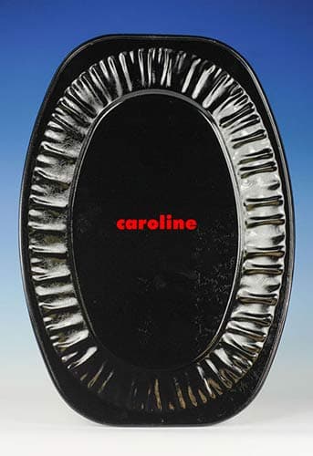 (image for) 14 inch Black Foil Platter x1