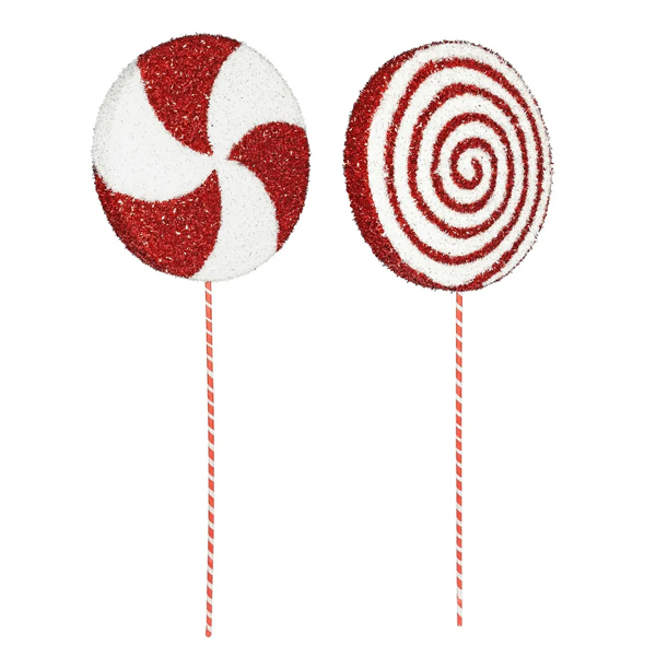 (image for) 70cm Red & White Candyland Candy Pick Decoration