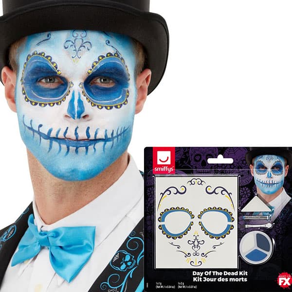 Day Of The Dead Blue Make Up Kits
