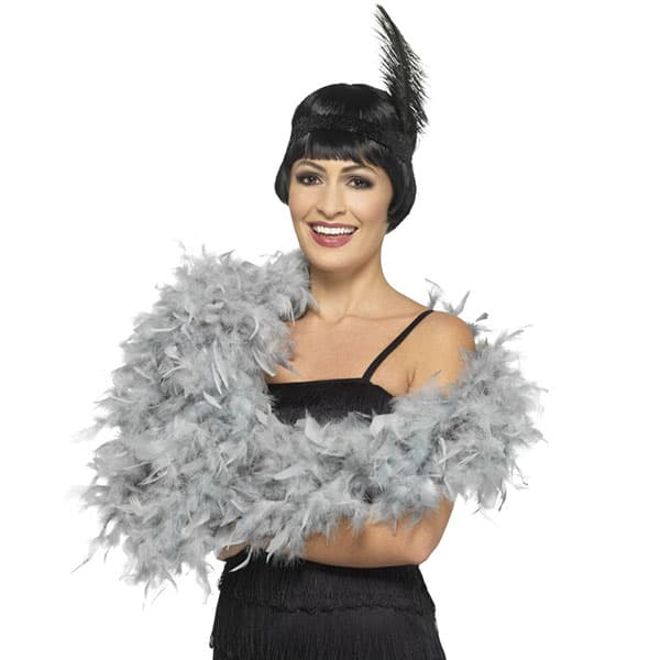 (image for) Deluxe Silver Feather Boas