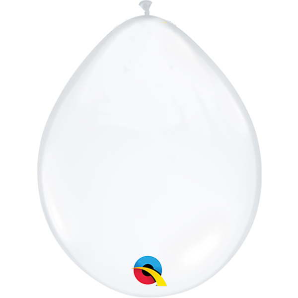 (image for) 18" Diamond Clear Latex Balloons 25pk