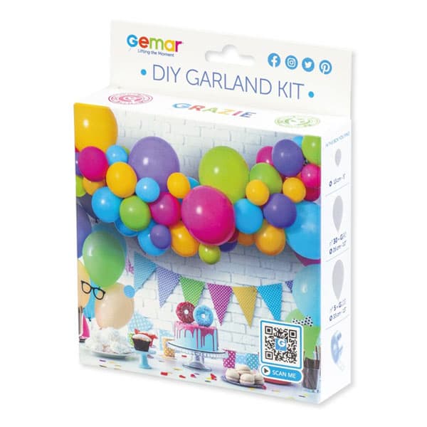 (image for) Bright & Colourful DIY Balloon Garland Kit