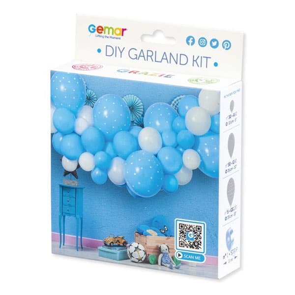(image for) Baby Blue DIY Balloon Garland Kit