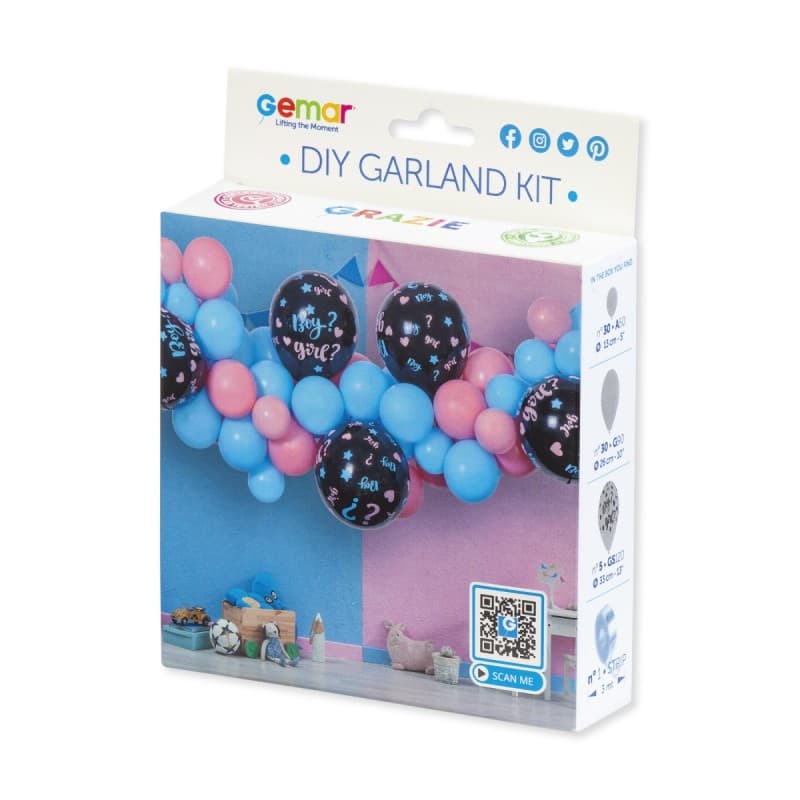 (image for) Gender Reveal DIY Balloon Garland Kit