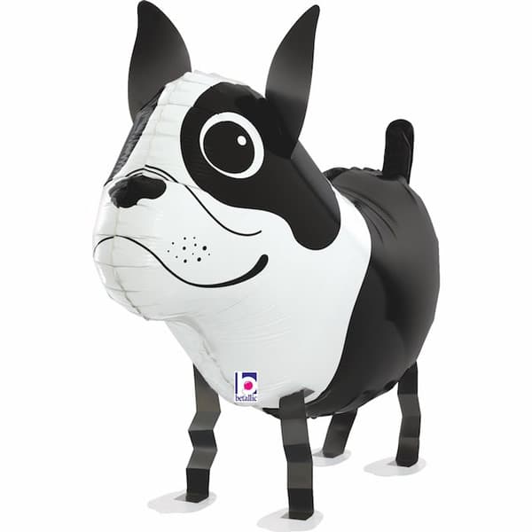 (image for) 19" Balloon Friends Boston Terrier Shape Balloons