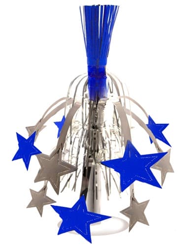 (image for) Silver And Blue Star Fountain Decoration