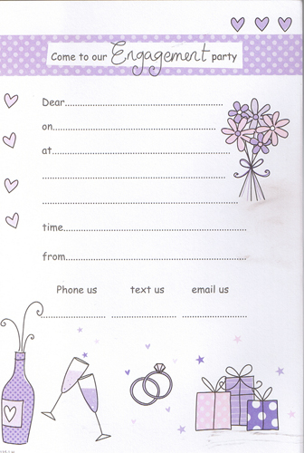 (image for) Engagement Party Invitations x20pk