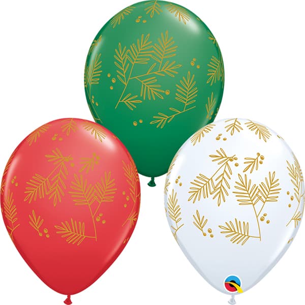 (image for) 11" Contemporary Evergreen Latex Balloons 25pk