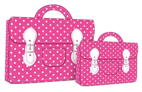 Polka Dot Satchel Shopper Gift Bags