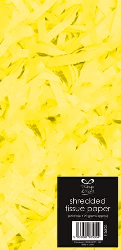 (image for) Neon Yellow Shredded Tissue Paper