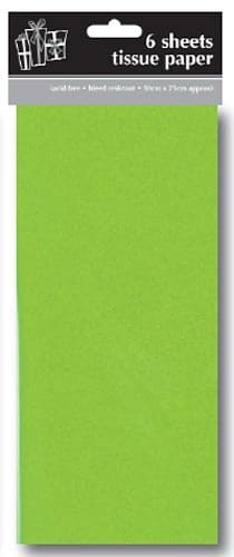 (image for) Green Tissue Paper x6 Sheets