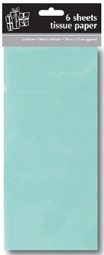 Light Blue Tissue Paper x6 Sheets