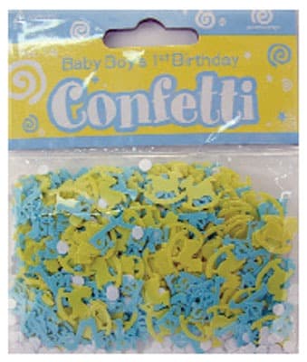 Baby Boy 1st Birthday Confetti