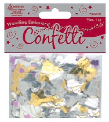 (image for) Bride And Groom Embossed Confetti