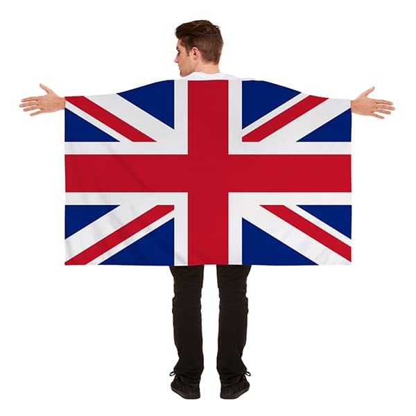 Union Jack Flag Cape