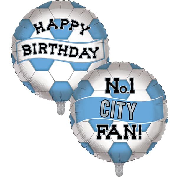 (image for) 18" City Birthday Football Foil Balloons