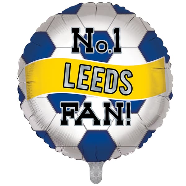 (image for) 18" No1 Leeds Football Fan Foil Balloons