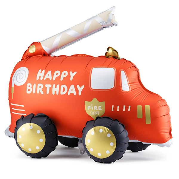 Fire Truck Shape Foil Balloons