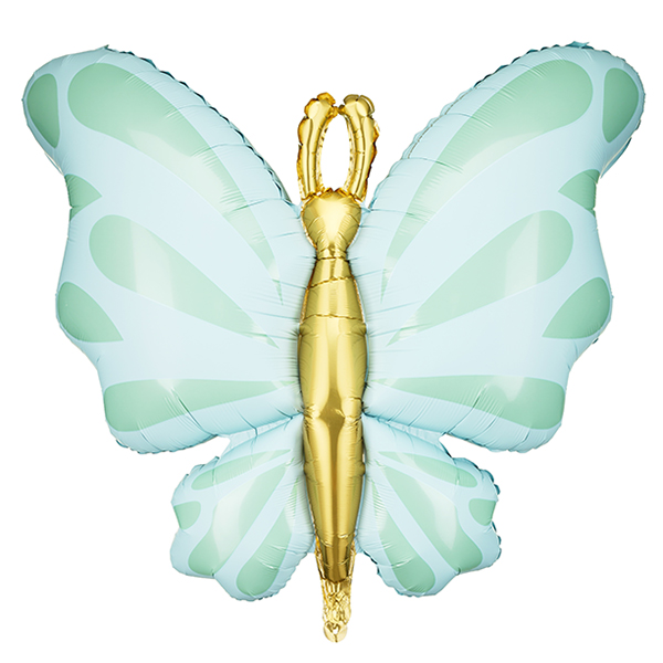 Mint Green Butterfly Shape Foil Balloons