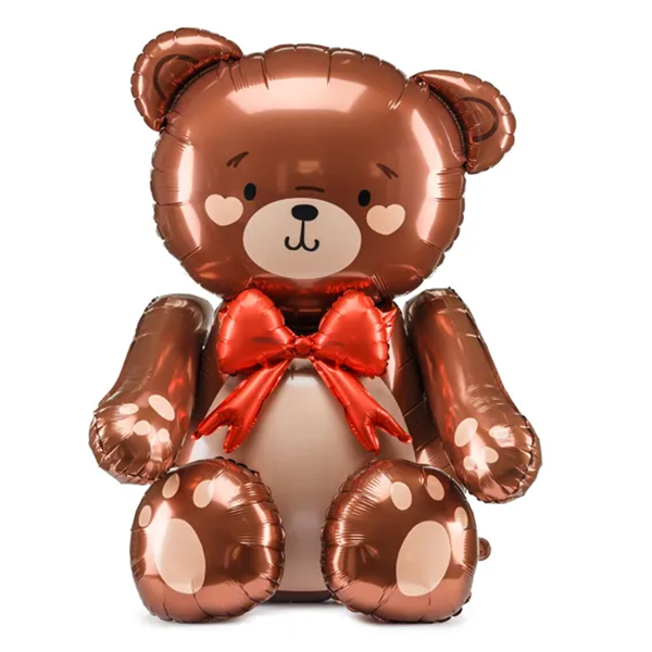 (image for) 34" Standing Teddy Bear Foil Balloons