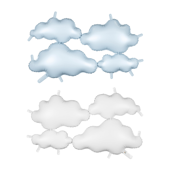 (image for) Double-Sided Backdrop Clouds Foil Balloons