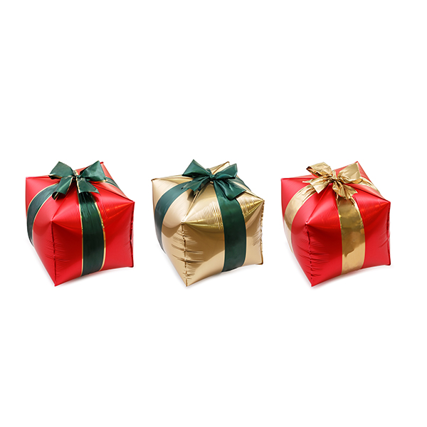 (image for) Christmas Gift Boxes Foil Balloons 3pc