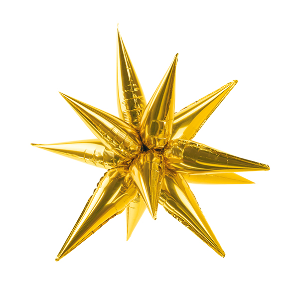 70cm Metallic Gold 3D Star Foil Balloons