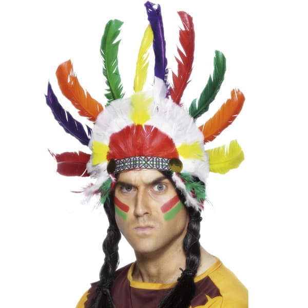 Multi Coloured Indian Headdress