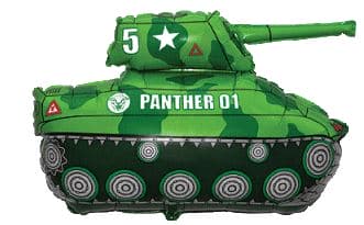 (image for) 14" Tank Mini Shape Air Fill Foil Balloons