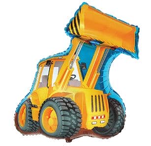 (image for) 14" Yellow Digger Min Shape Air Filled Foil Balloons