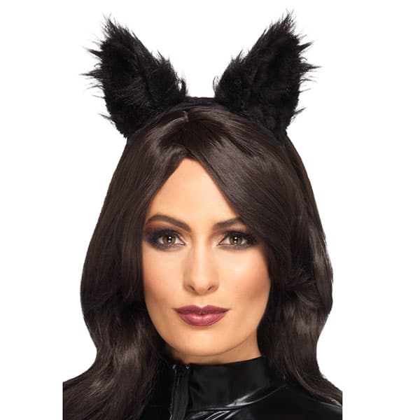 Black Fur Cat Ears