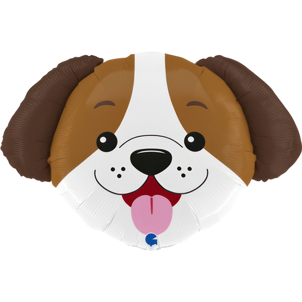 Dog Head Supershape Foil Balloons