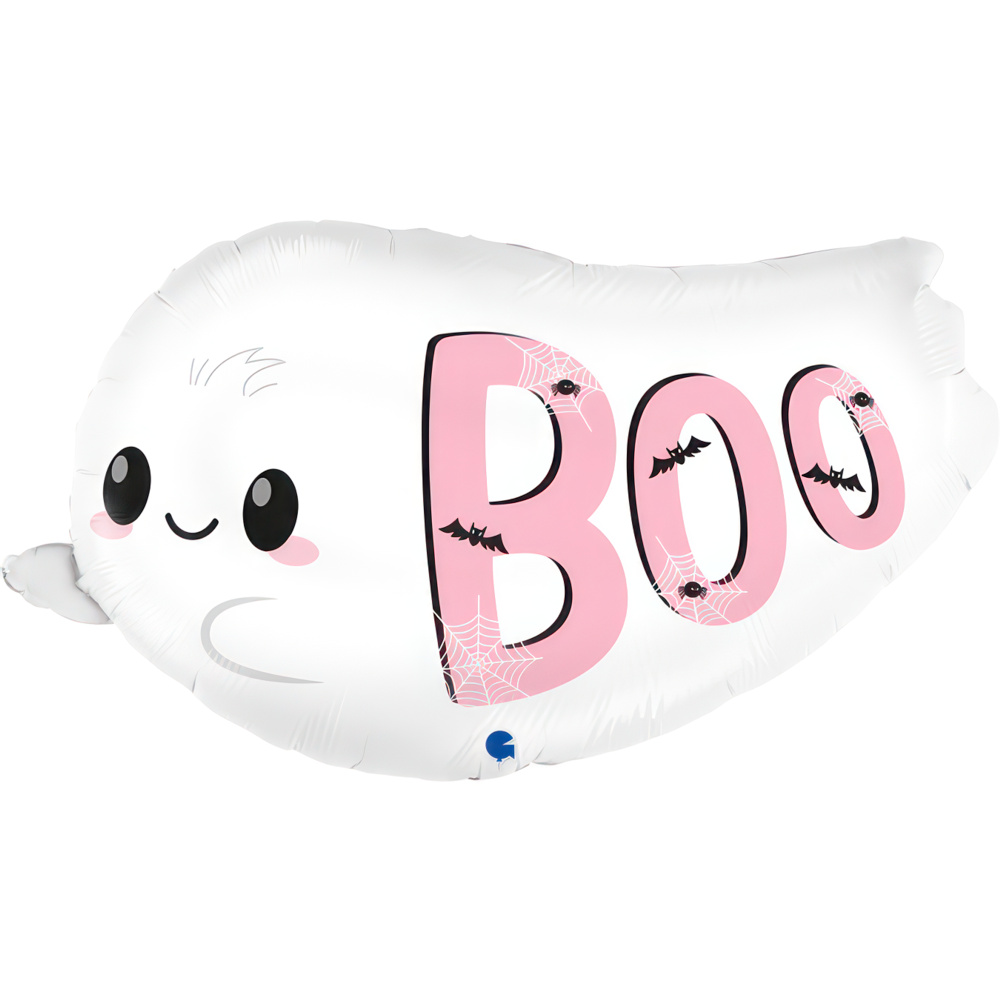 34" Chubby Boo Ghost Foil Balloons