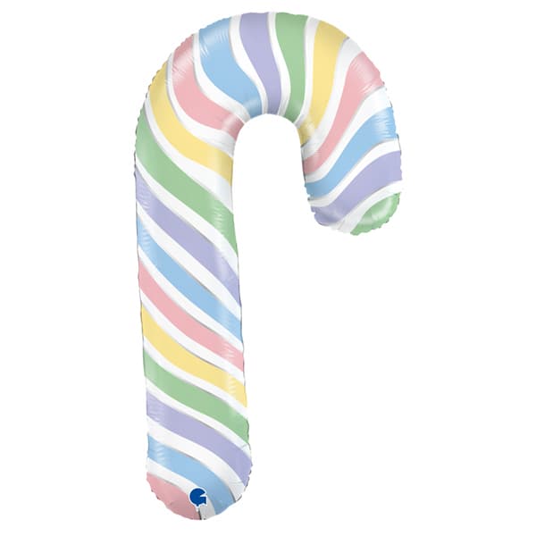 Macaron Candy Cane Supershape Balloons