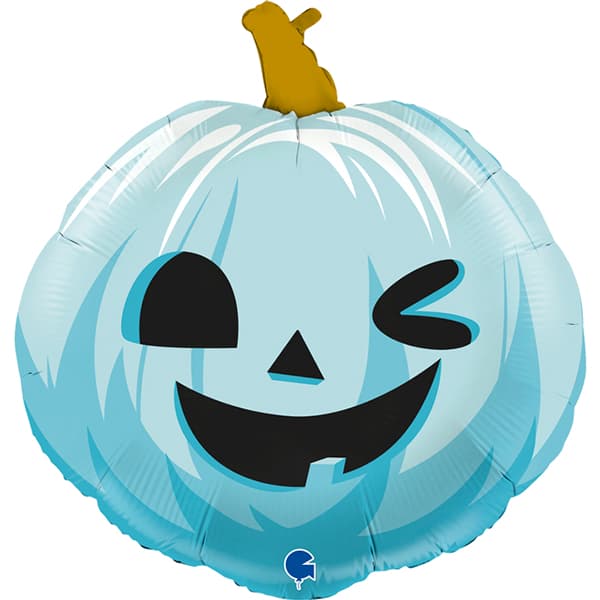 Blue Funny Pumpkin Shape Balloons